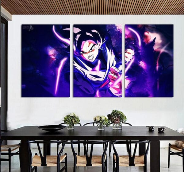 Dragon Ball Super  Powerful Goku Black Wall Art Canvas