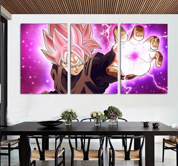 Dragon Ball Z Super Canvas  Goku Black SSJ Rose Generating Death Beam