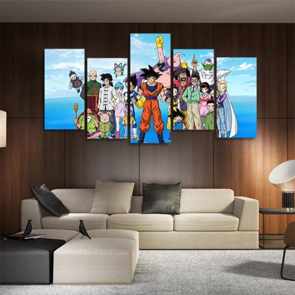 Dragon Ball Z Canvas  Buu Saga Characters Family Picture