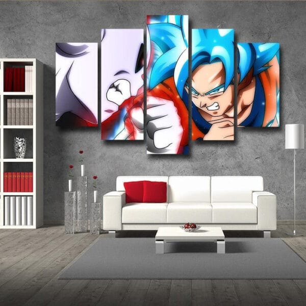Dragon Ball Super Canvas  Jiren Vs Super Saiyan Blue Goku