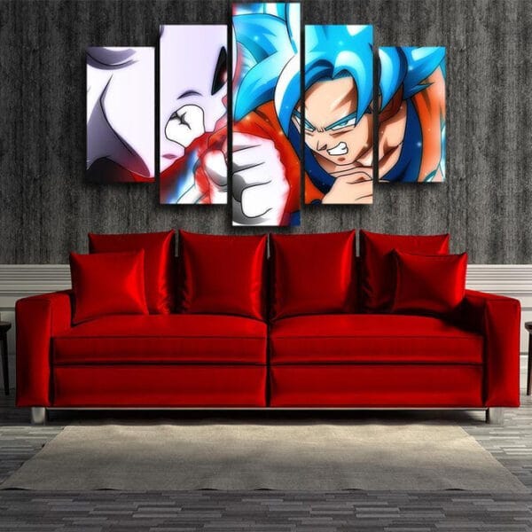 Dragon Ball Super Canvas  Jiren Vs Super Saiyan Blue Goku