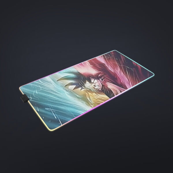 Dragon Ball Super Black Goku SSGSS Goku Spirit Bomb cool LED Mouse Pad