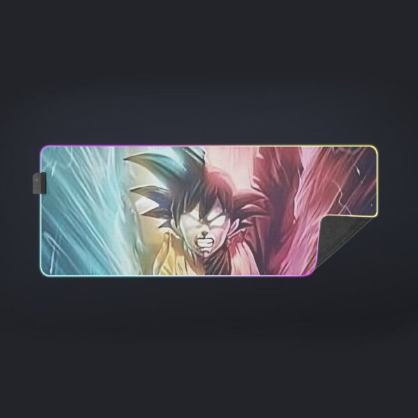 Dragon Ball Super Black Goku SSGSS Goku Spirit Bomb cool LED Mouse Pad