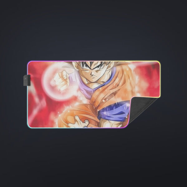 Dragon Ball Super Goku Red Kaioken Energy Epic Punch cool LED Mouse Pad