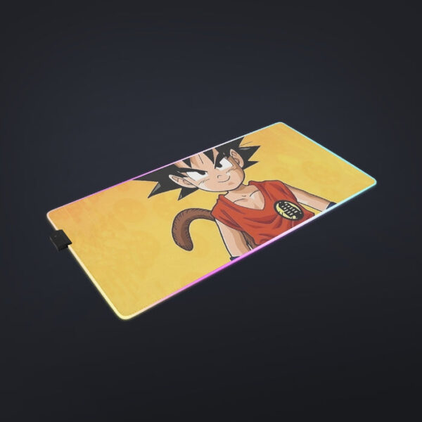 Cute Young Kid Goku Yellow Dragon Ball 3D  cool LED  Mouse Pad