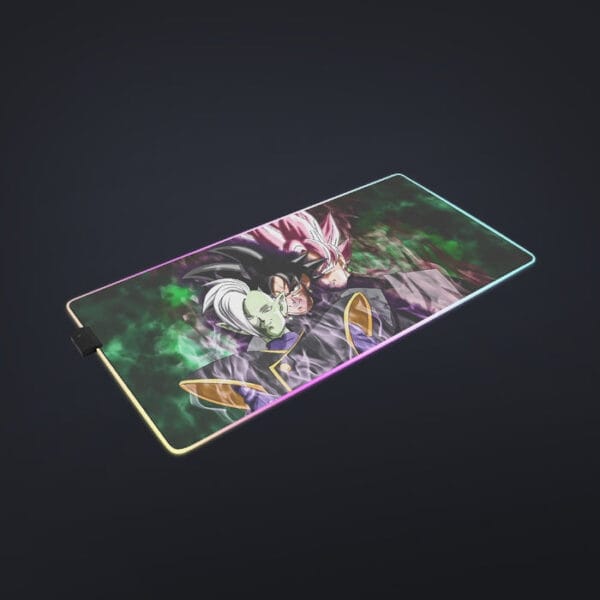 Dragon Ball Super Zamasu Goku Black Goku Rose Cool LED Mouse Pad