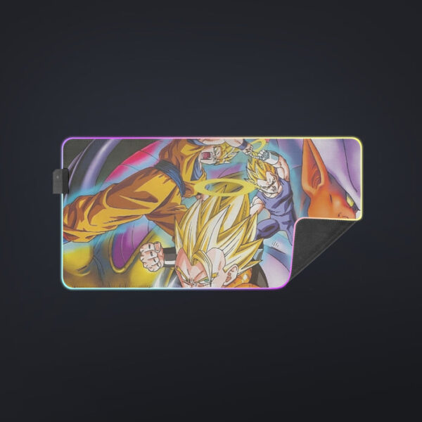 Dragon Ball Super Gogeta Super Saiyan Fusion Streetwear Design cool LED Mouse Pad