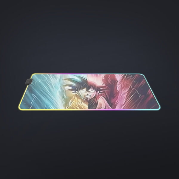 Dragon Ball Super Black Goku SSGSS Goku Spirit Bomb cool LED Mouse Pad