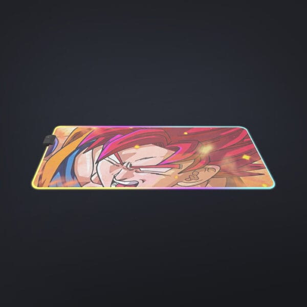 Dragon Ball Super Goku Rage Red Ultra Instinct Dope cool LED Mouse Pad