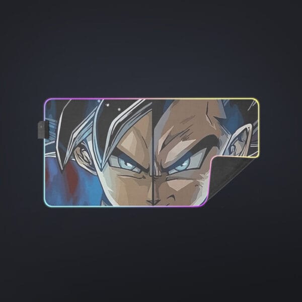 Dragon Ball Z Shirt  SSJ Goku x SSJ Vegeta Fusion cool LED Mouse Pad