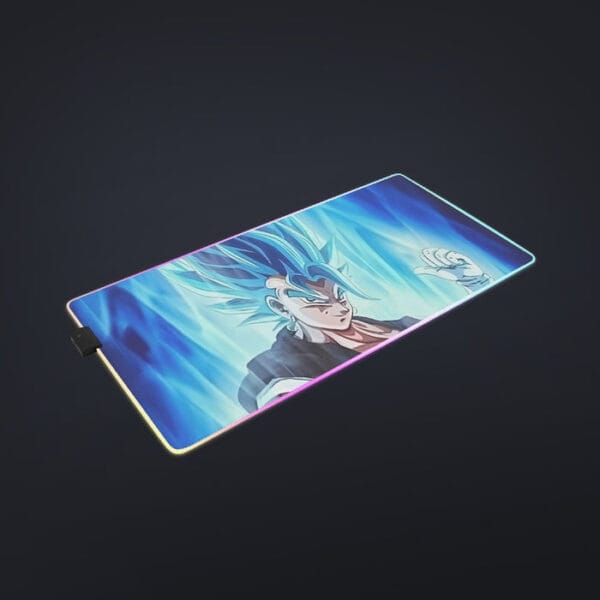 Dragon Ball Z Super Saiyan Vegito Blue Charge Aura Cool LED Mouse Pad