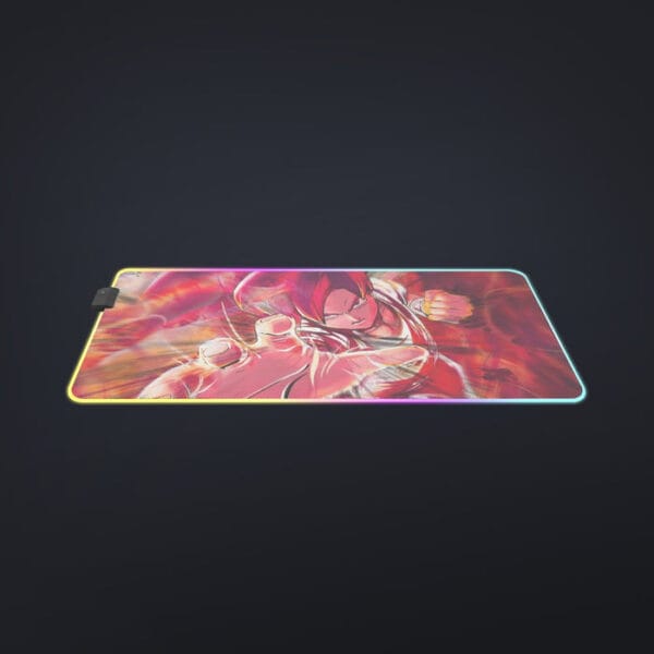 Dragon Ball Z Son Goku Super Saiyan Rose Blue Aura cool LED Mouse Pad