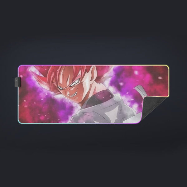 Dragon Ball Super Black Goku Rose Impaled Trunks Sword cool LED Mouse Pad