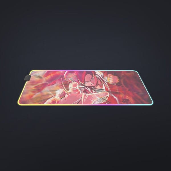 Dragon Ball Z Son Goku Super Saiyan Rose Blue Aura cool LED Mouse Pad