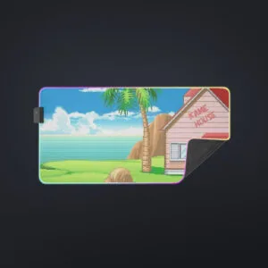 Dragon Ball Master Roshi's Kame House Cartoon Style cool LED Mouse Pad
