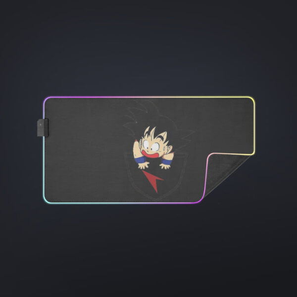 Dragon Ball Kid Goku Coming Out Of Pocket cool LED  Mouse Pad