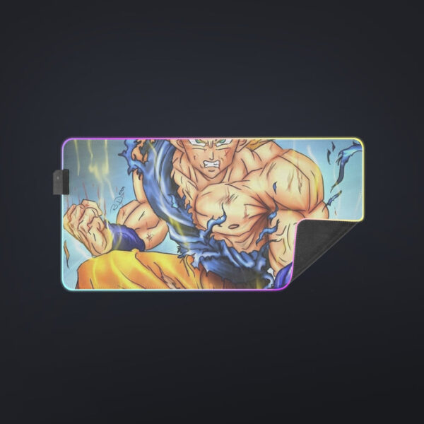 DBZ Goku Super Saiyan Thunder Power Damage Fight Cool Design cool LED Mouse Pad