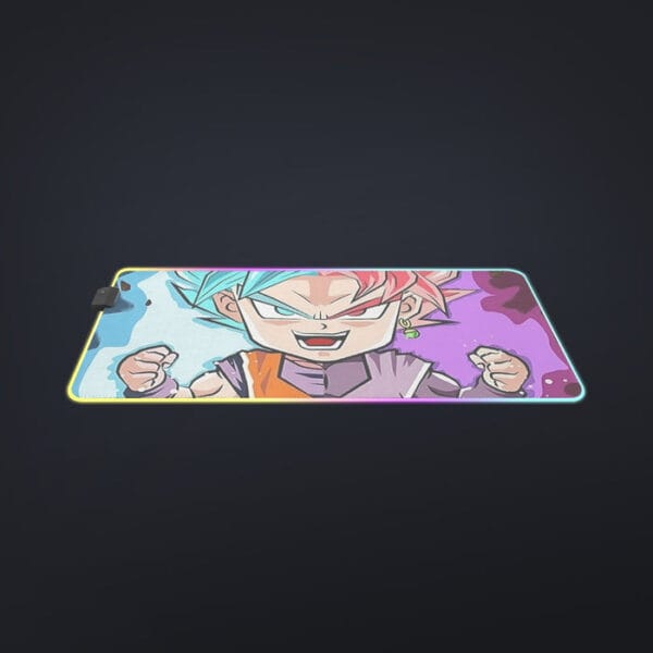 DBZ Goku Zamasu SSGSS God Blue Rose Super Saiyan Chibi Cool LED  Mouse Pad