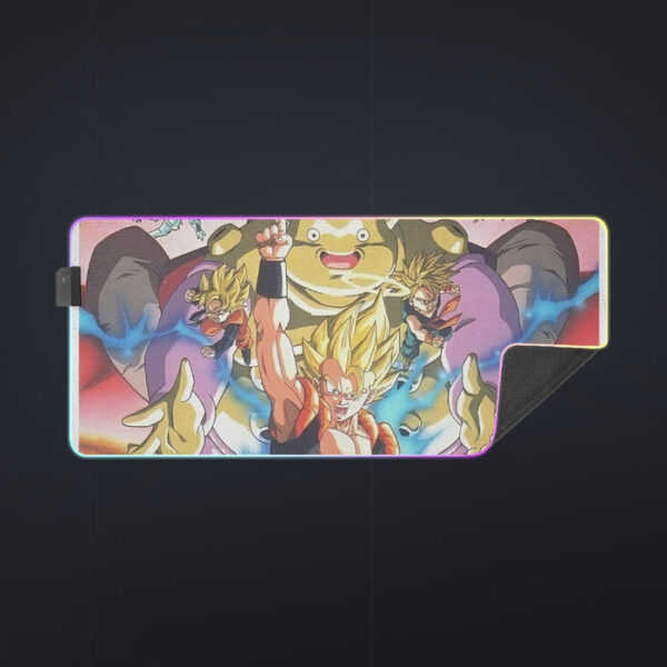 DBZ Goku Vegeta Fusion Saiyan Gogeta Colorful Design Streetwear cool LED Mouse Pad