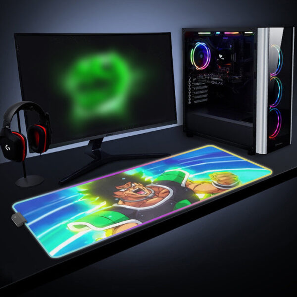 Dragon Ball Super Angry Broly Legendary Super Saiyan cool LED  Mouse Pad