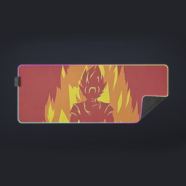 Dragon Ball Z Son Goku On Fire Its Okay To Be Super Saiyan cool LED Mouse Pad