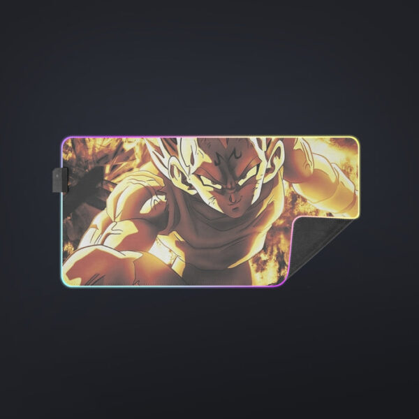 Dragon Ball Z Dope Majin Vegeta Grin Yellow Aura cool LED  Mouse Pad