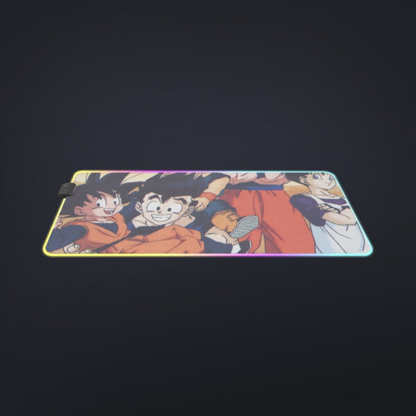 Dragon Ball Son Goku Happy Family cool  LED  Mouse Pad