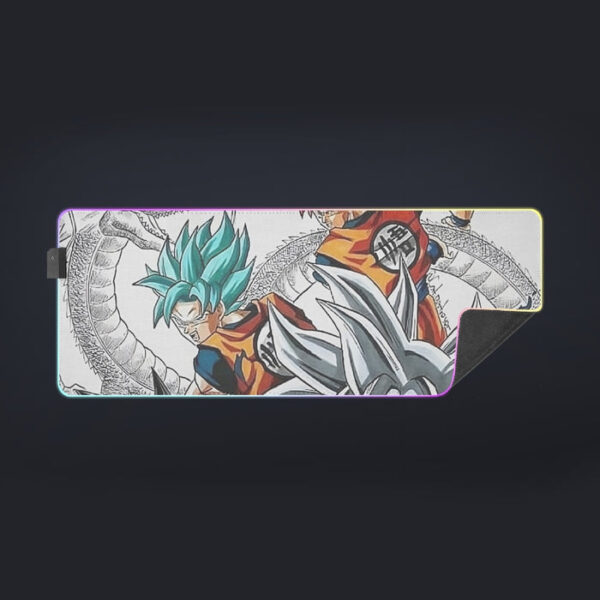 DBS Goku SSJ Transformations White God Blue Red Kaioken Ultra Instinct cool LED Mouse Pad