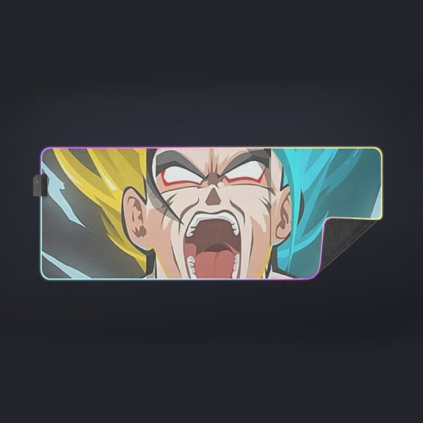 Dragon Ball Goku Super Saiyan Triple Blue God SSGSS Hand Drawing Style cool LED Mouse Pad