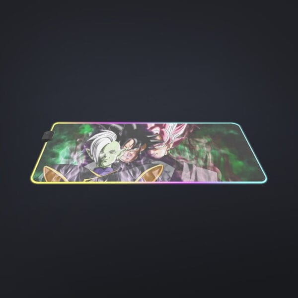 Dragon Ball Super Zamasu Goku Black Goku Rose Cool LED Mouse Pad