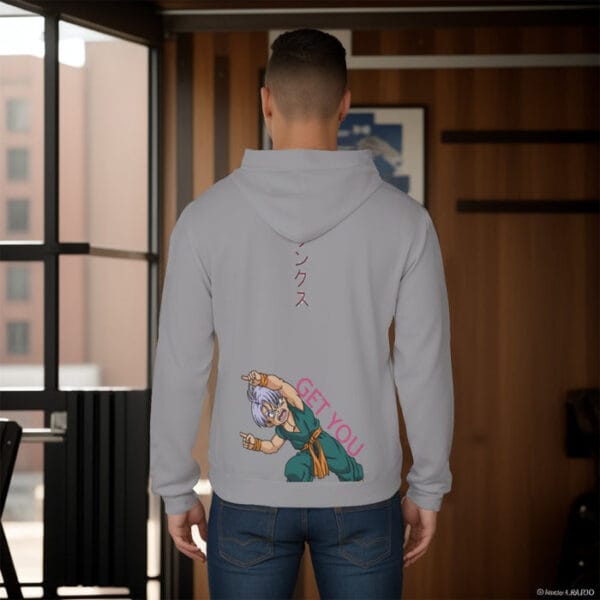 Dragon Ball  Trunks Grey Fusion Hoodie