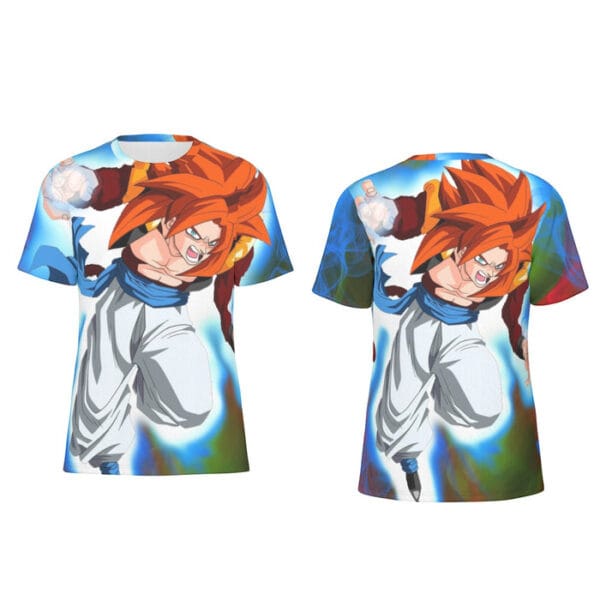 Dragon Ball Anime Gogeta SSJ4 Vibrant 3D Full Print T-shirt