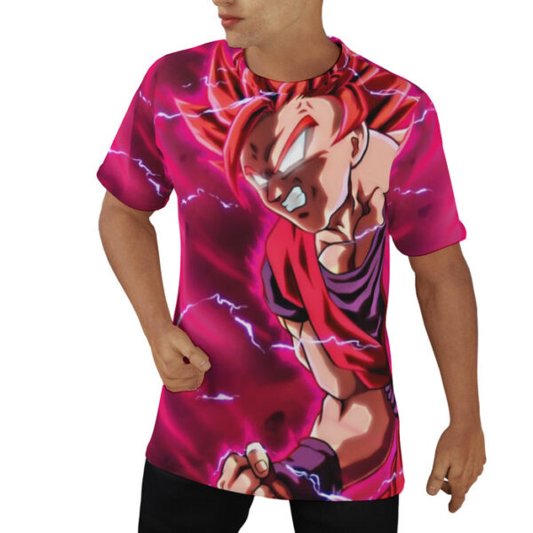 Dragon Ball Super Goku Red Super Saiyan Dope Charging T-Shirt