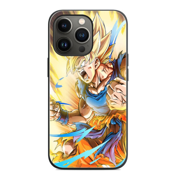 Goku Super Saiyan 1 Background Iphone 13 cases