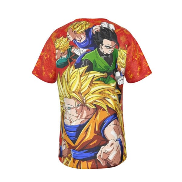 Dragon Ball Goku Super Saiyan 3 Vegeta Gohan Trending Design T-Shirt