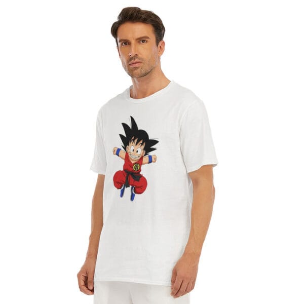 Dragon Ball - Jumping Young & Kid Goku T-Shirt Men