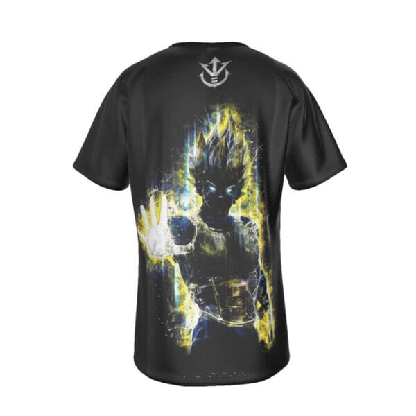 Dragon Ball Z Awesome Super Saiyan King Vegeta Yellow Aura Logo T-Shirt