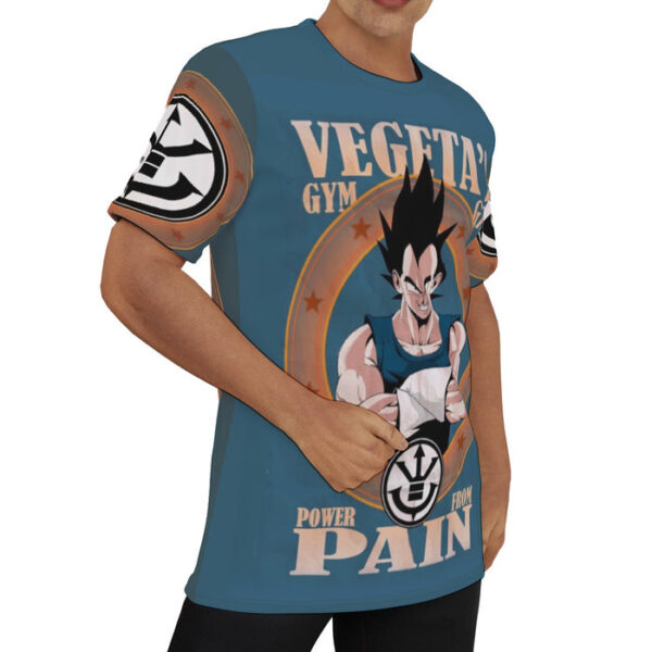 Vegeta's Gym Power From Pain Funny DBZ T-Shirt