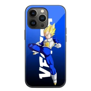 Vegeta With Background Word Dragon Ball iPhone Case