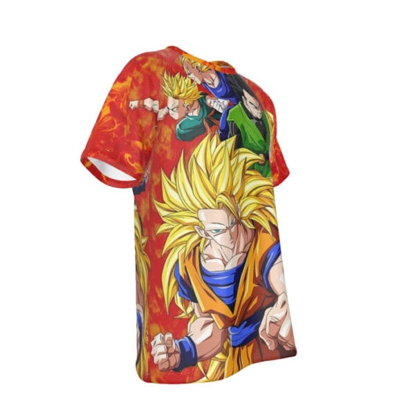 Dragon Ball Goku Super Saiyan 3 Vegeta Gohan Trending Design T-Shirt