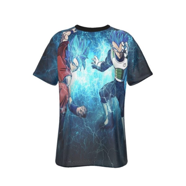 Dragon Ball Super Goku Vegeta Super Saiyan Thunder Power Cool Design T-Shirt