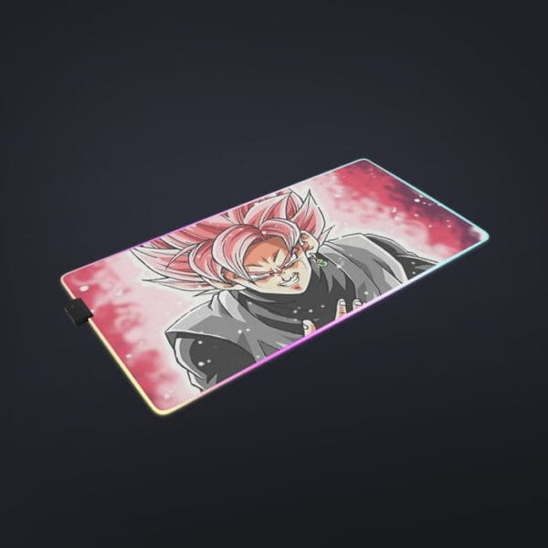 Dragon Ball Super Black Goku Rose 2 Super Saiyan Grin cool LED Mouse Pad