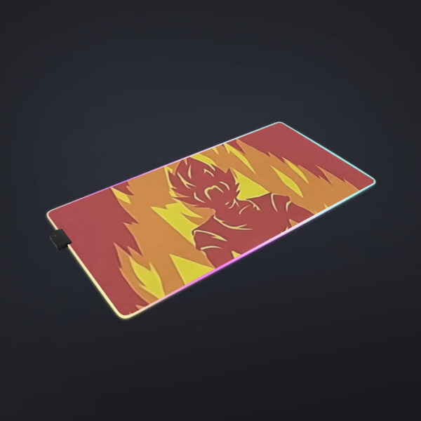 Dragon Ball Z Son Goku On Fire Its Okay To Be Super Saiyan cool LED Mouse Pad