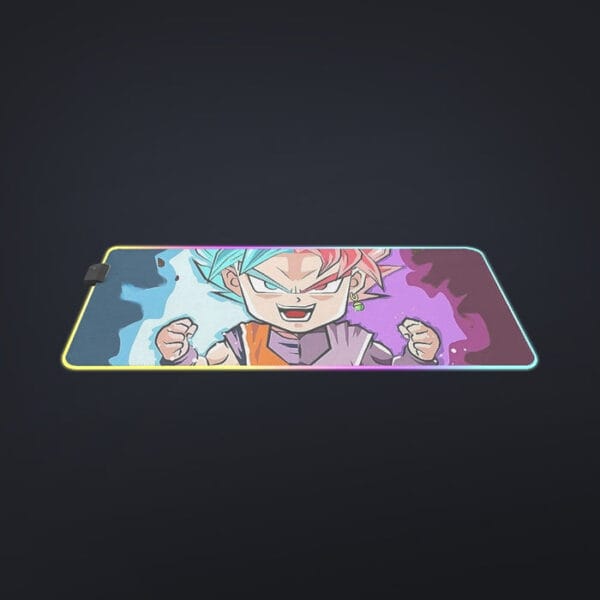 DBZ Goku Zamasu SSGSS God Blue Rose Super Saiyan Chibi Cool LED  Mouse Pad