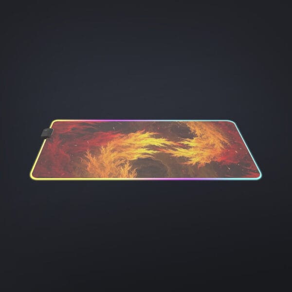 Dragon Ball Z Super Saiyan Orange Aura Dope Streetwear Cool LED Mouse Pad