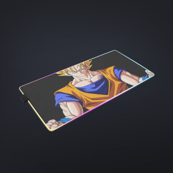 Goku Transformation Thunder Black Super Saiyan cool  LED  Mouse Pad