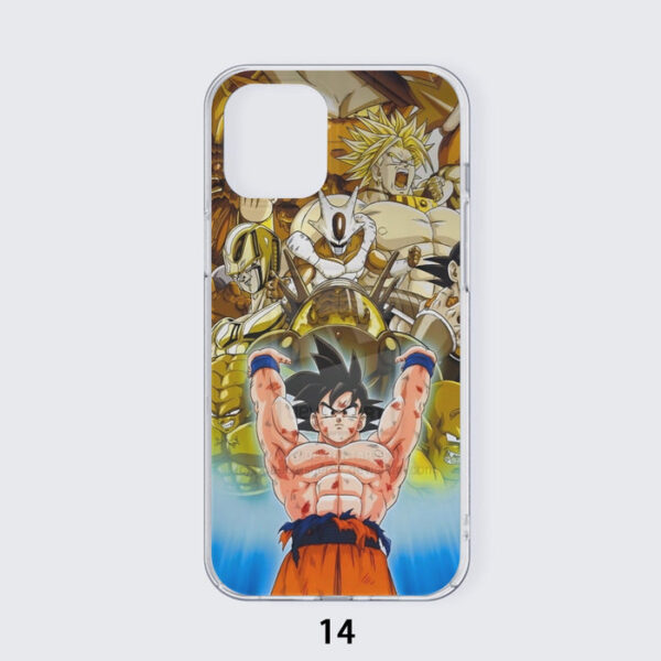 DBZ Goku Spirit Bomb Destroy Villains Cooler Broly Namek Golden Iphone 14 Case