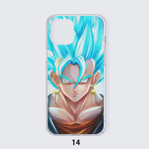 DBZ Goku God Saiyan Blue SSGSS Potara Fusion Design Trendy Iphone 14 Case