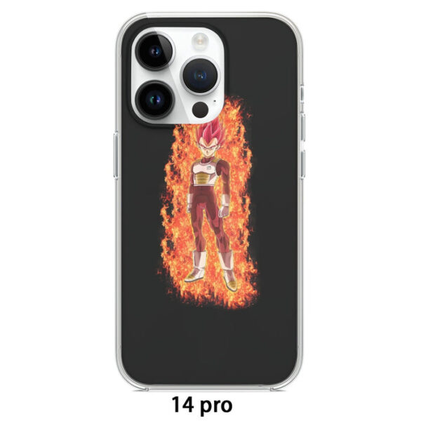 DBZ Vegeta Super Saiyan God Whis Symbol Fire Aura Streetstyle  Iphone 14 Case