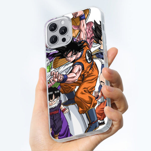 DBZ Goku Fighting Stance Gohan Piccolo Krillin Vegeta Frieza Color Iphone 14 Case